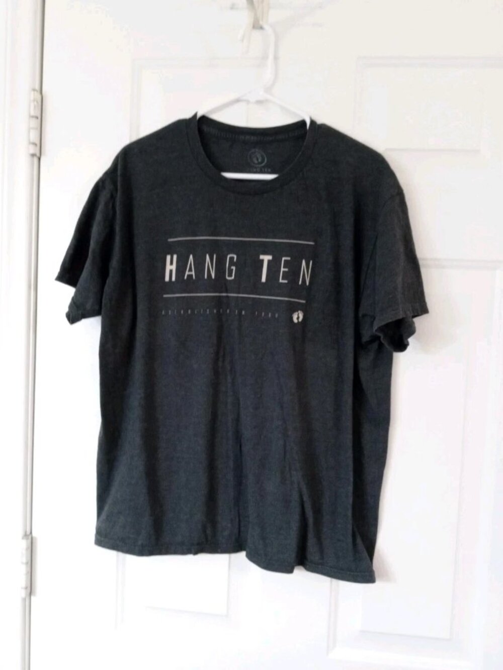 Hang Ten Men's XL Dark Gray Graphic Print T-Shirt Premium Tee